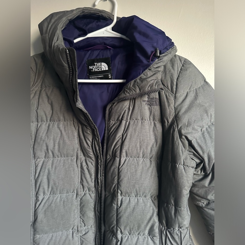 North face long puffy jacket